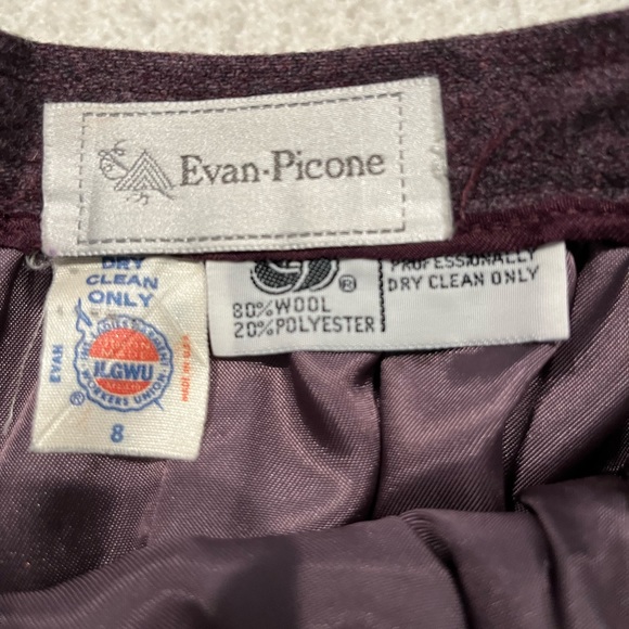 Vintage Evan Picone wool skirt - Picture 3 of 8